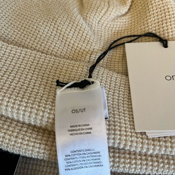 Onia Waffle Cotton Cashmere Set (Sweater+ cap) Size M. - Picture 10 of 13